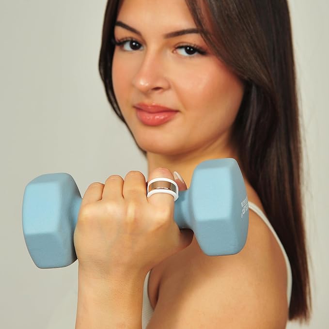 Rinfit Smart Ring Protector - Silicone Ring Enhancer for Active Lifestyle and Gym - StyleFit U.S. Design Patent - White, Size 11