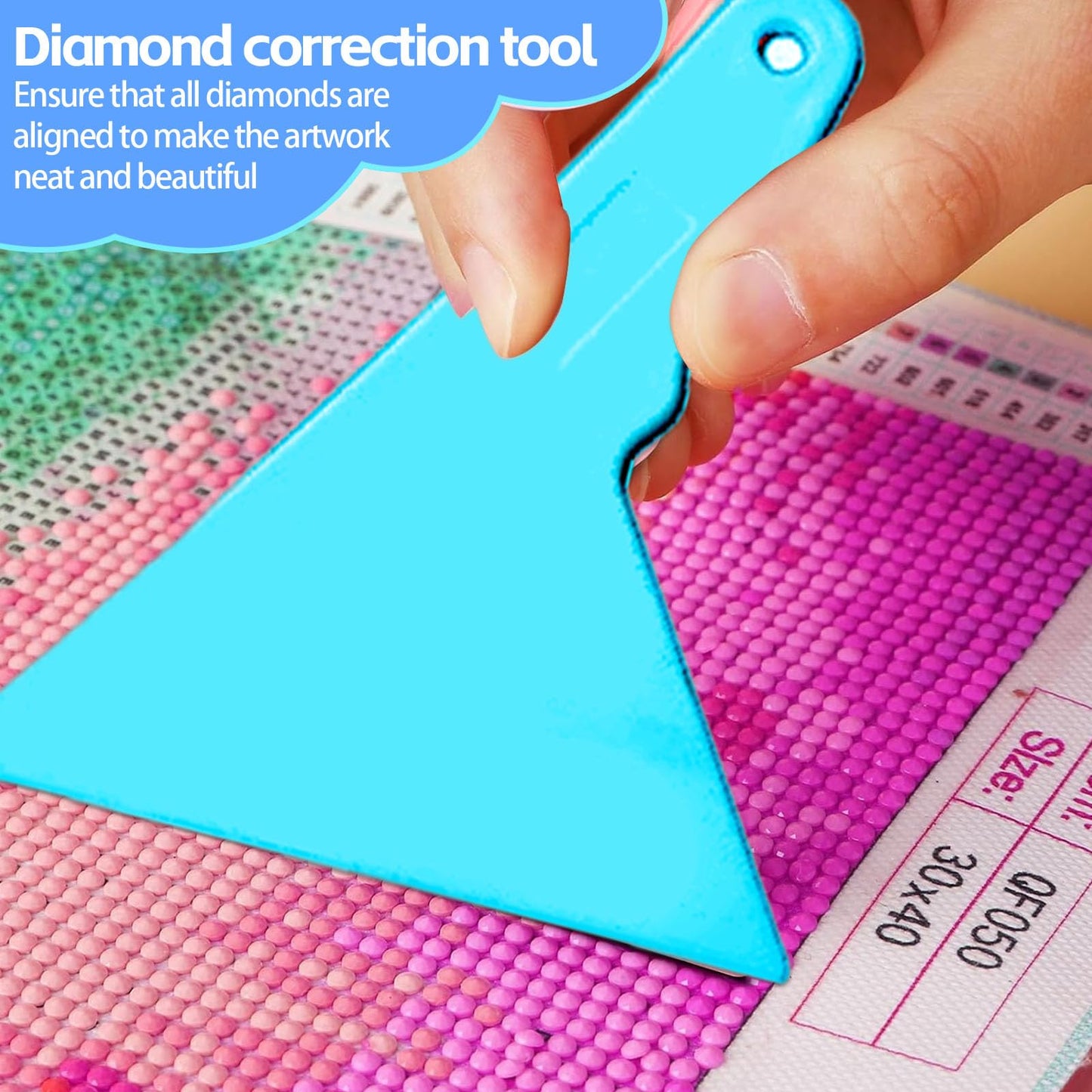 DNSGOOR 244Pcs All Inclusive Diamond Art Accessories Kit Diamond Painting A3 LED Light Pad Set with Diamond Art Sealer Glue Stand Storage Case Pens 5D Painting Tools for DIY Drill Craft