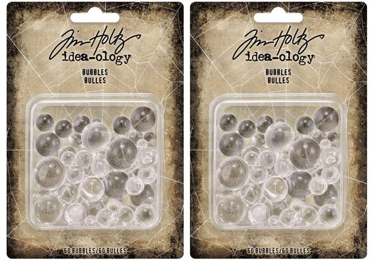Tim Holtz Ideaology 2021 Bubbles - Bundle of 2 Packages Red,green