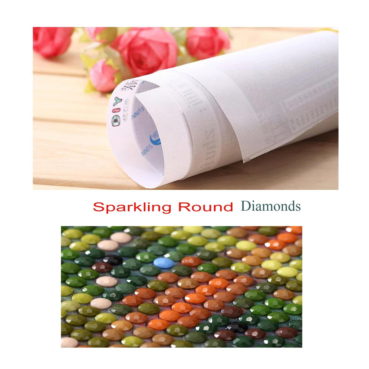 BOHADIY 5D Large Diamond Art Painting,Moon Diamond Painting Kits for Adults,DIY Full Drill Mountain Crystal Rhinestone Arts and Crafts,Tree Gem Art Painting with Diamond Home Wall Decor27.5 X 15.7inch