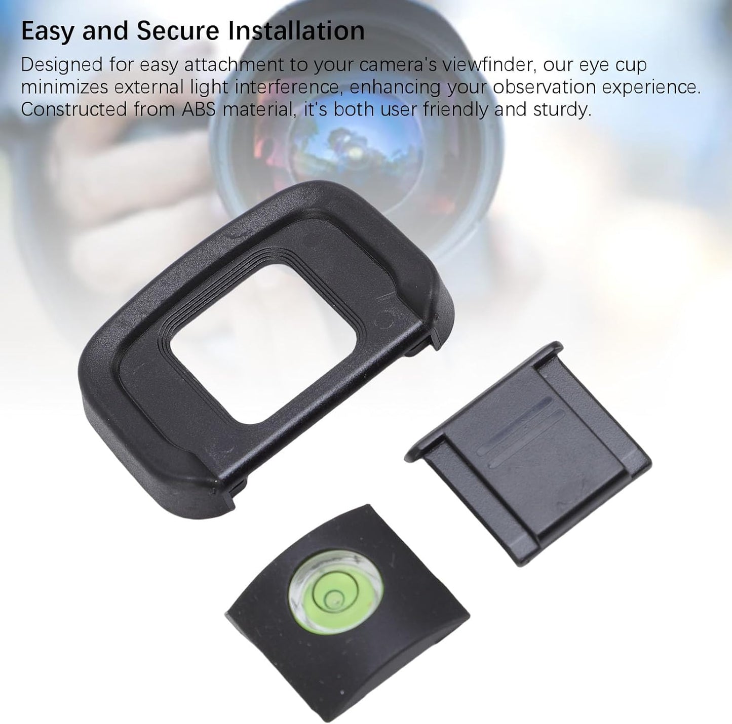 3 1 Set, Z50 Jonlaki in Eyecup Hot Shoe Cover Bubble Level Soft ABS Silicone Viewfinder Eye Cup with Light Blocking