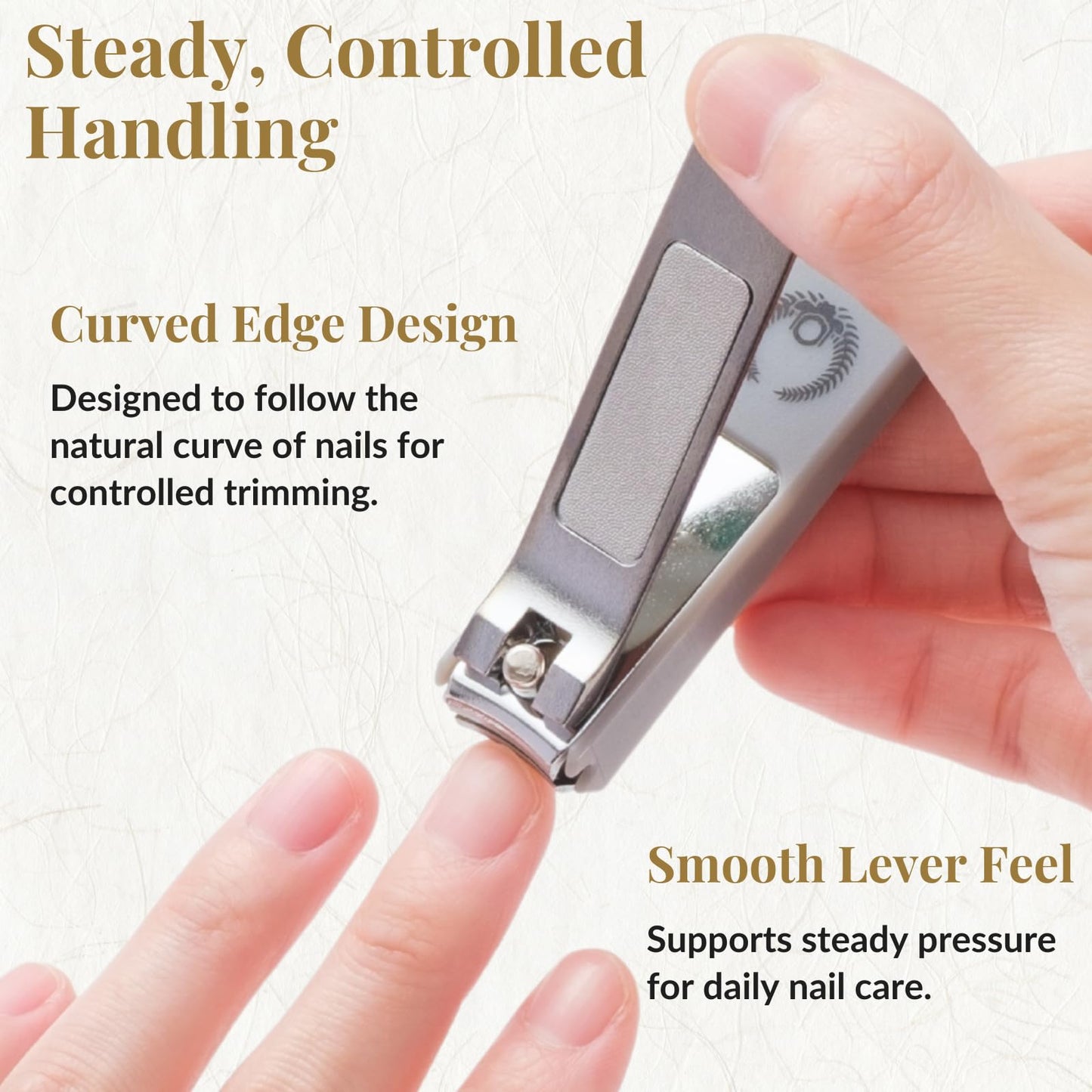 Wablade Japanese Nail Clippers, 2.8 Inch, Made in Seki Japan, Curved Carbon Steel Blade, Built-in Catcher & Nail File, Clean Controlled Trimming for Fingernails & Toenails (Black)