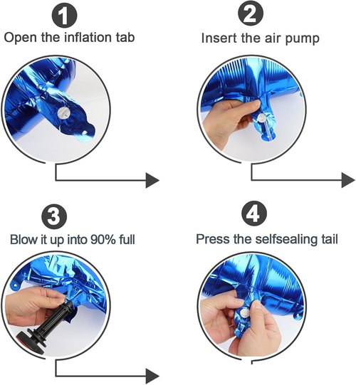 Metallic Blue Number 0 Balloon - 40 Inch Birthday Decoration for Milestone Celebrations
