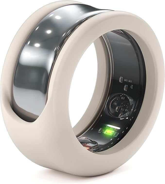 Rinfit Smart Ring Protector - Silicone Ring Enhancer for Active Lifestyle and Gym - StyleFit U.S. Design Patent - Stone, Size 11