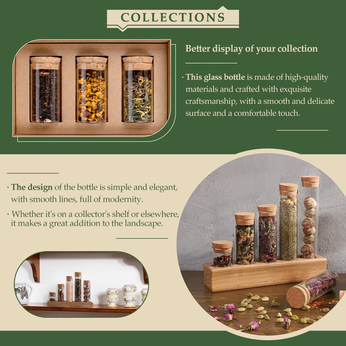 72-Pack 0.51 oz (15 ml) Glass Bottles & Test Tubes with Cork Stoppers – for Spell Jars, Spice Storage, DIY Favors, Travel Memories, Plant Propagation – Empty Recyclable Containers for Crafts, Kitchen