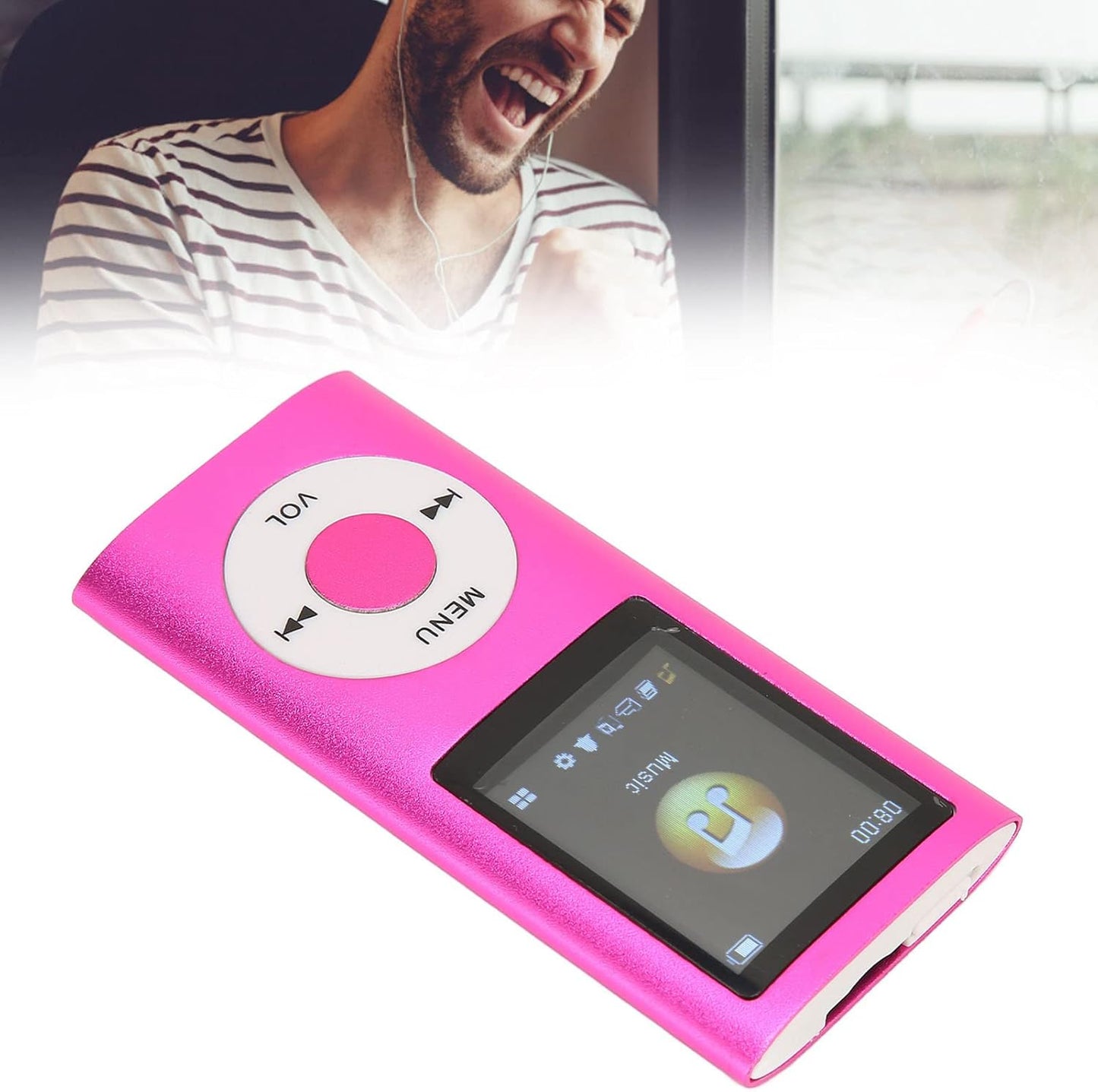Dpofirs MP3 64G 8 Music Player with Lossless Sound(SD Card Excluded), Portable Music Player, Large Memory Up to Memory