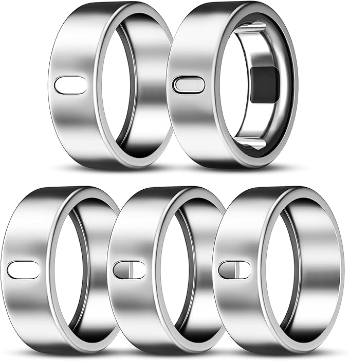 5 Pack Cover Compatible with Oura Ring Gen 4/Oura Ring Gen 3 Horizon/Heritage, Surport Charging with Cover on, Anti-Scratch TPU Protector for Oura Rings Accessories Women Men (Size 10)
