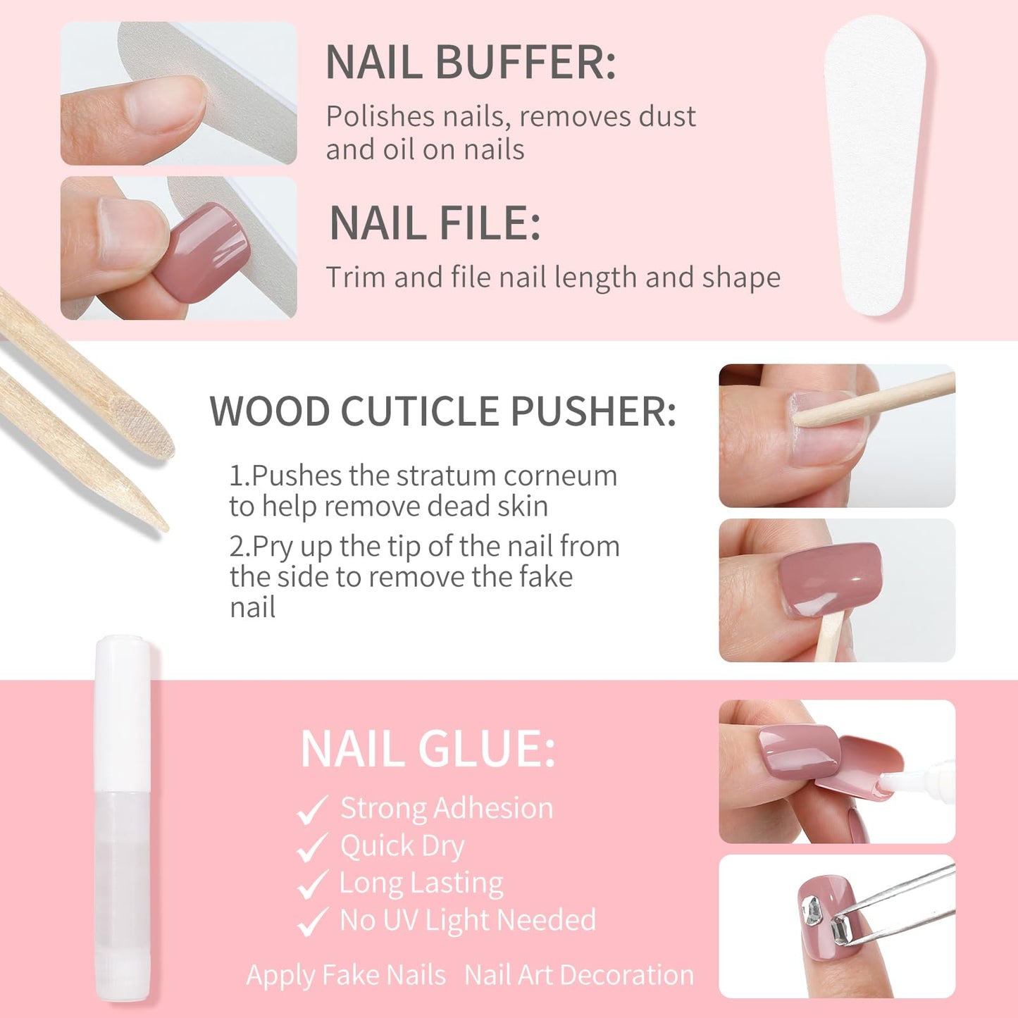 Dark Red Cat Eyes Press On Nails,12 Sizes-24 Pcs Soft Gel Red Long Coffin Fake Nails Kit with Nail Glue, Natural Reusable Stick On False Nails for Women and Girls SK1047