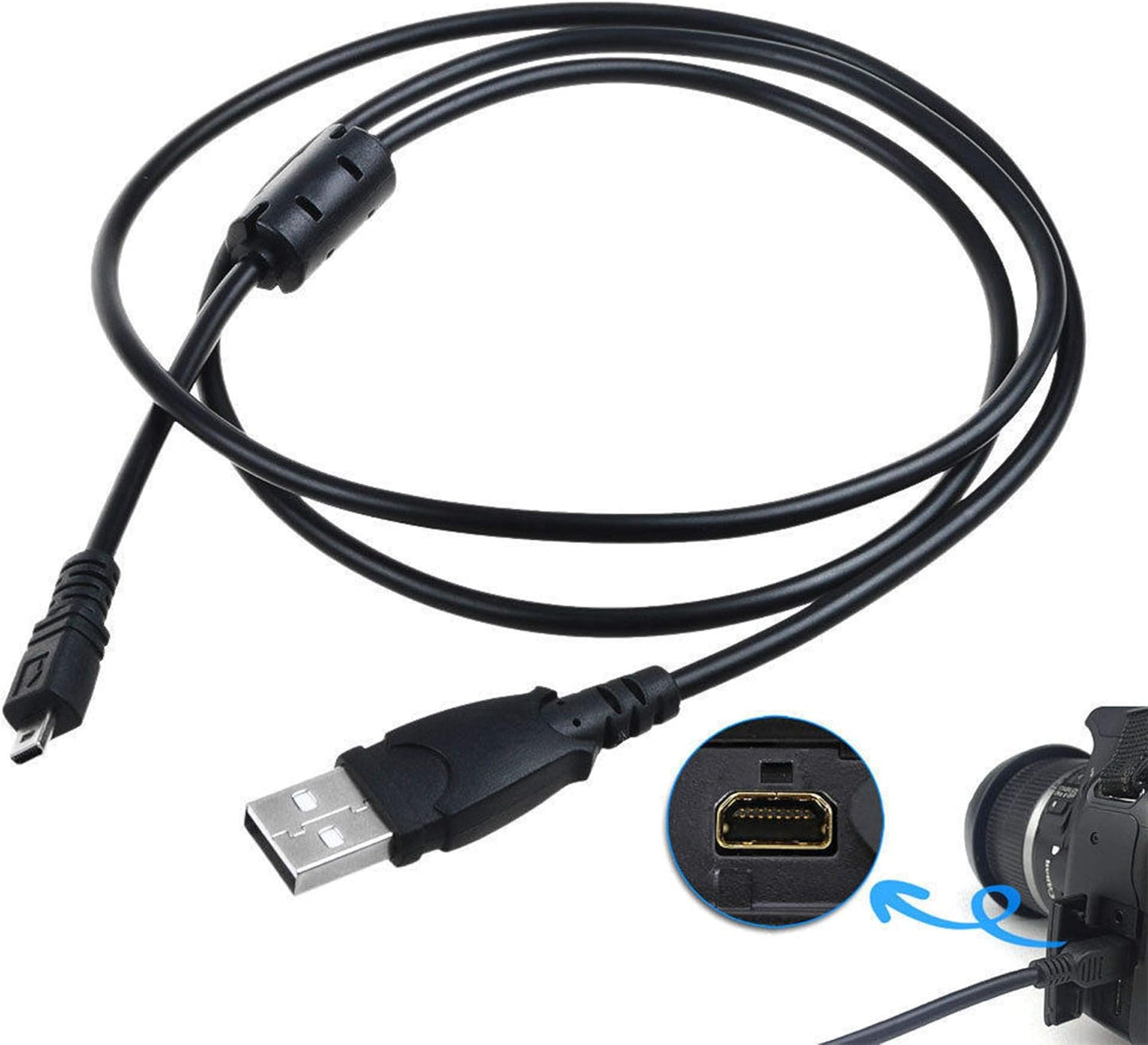 3ft DSLR-A100 A100 Digipartspower USB PC Data Sync Cable Cord for Sony Camera Alpha K DSLR Kit