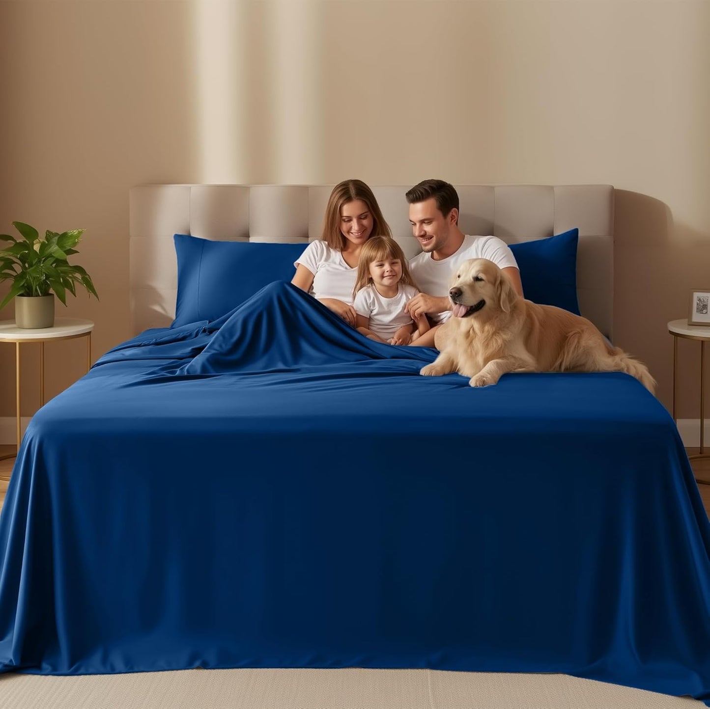 Utopia Bedding Full Size Sheet Set - Soft, Breathable Microfiber, 4-Piece in Dusk Blue | Oeko Tex Certified