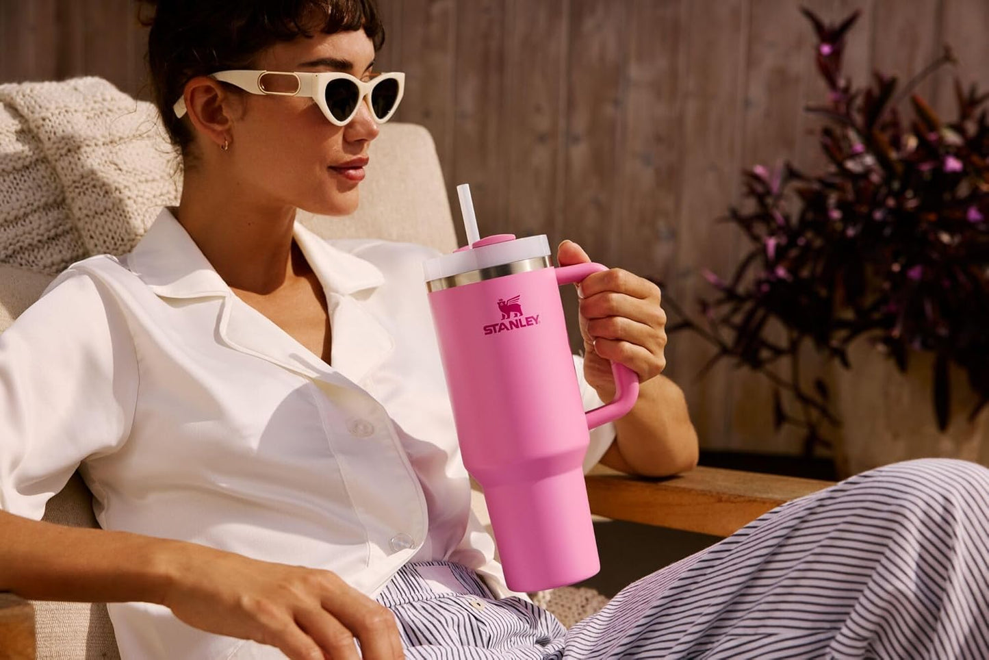 STANLEY Quencher H2.0 Tumbler - Insulated 14 oz Stainless Steel Cup with Handle & Straw | BPA-Free Daffodil