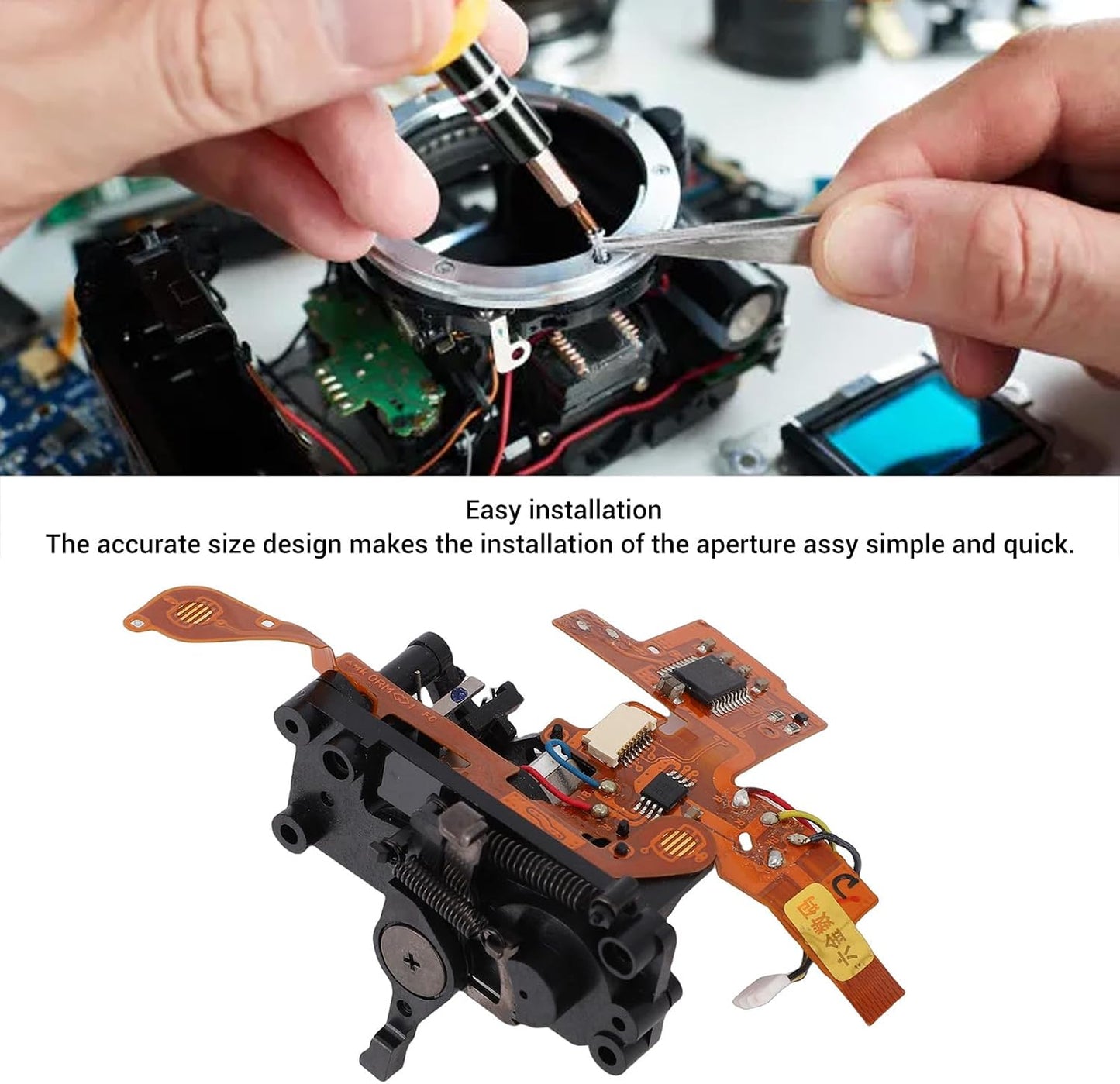 D7000 XUMIUZIY Aperture Assy for DSLR Camera, ABS Aperture Control Assembly Repair Part
