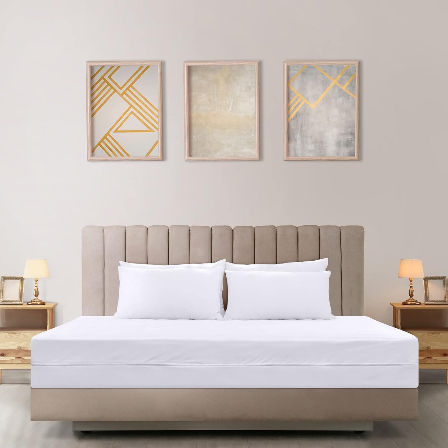 Utopia Bedding Waterproof Mattress Protector - Full XL Size, Zippered Bed Bug & Dust Mite Proof Cover