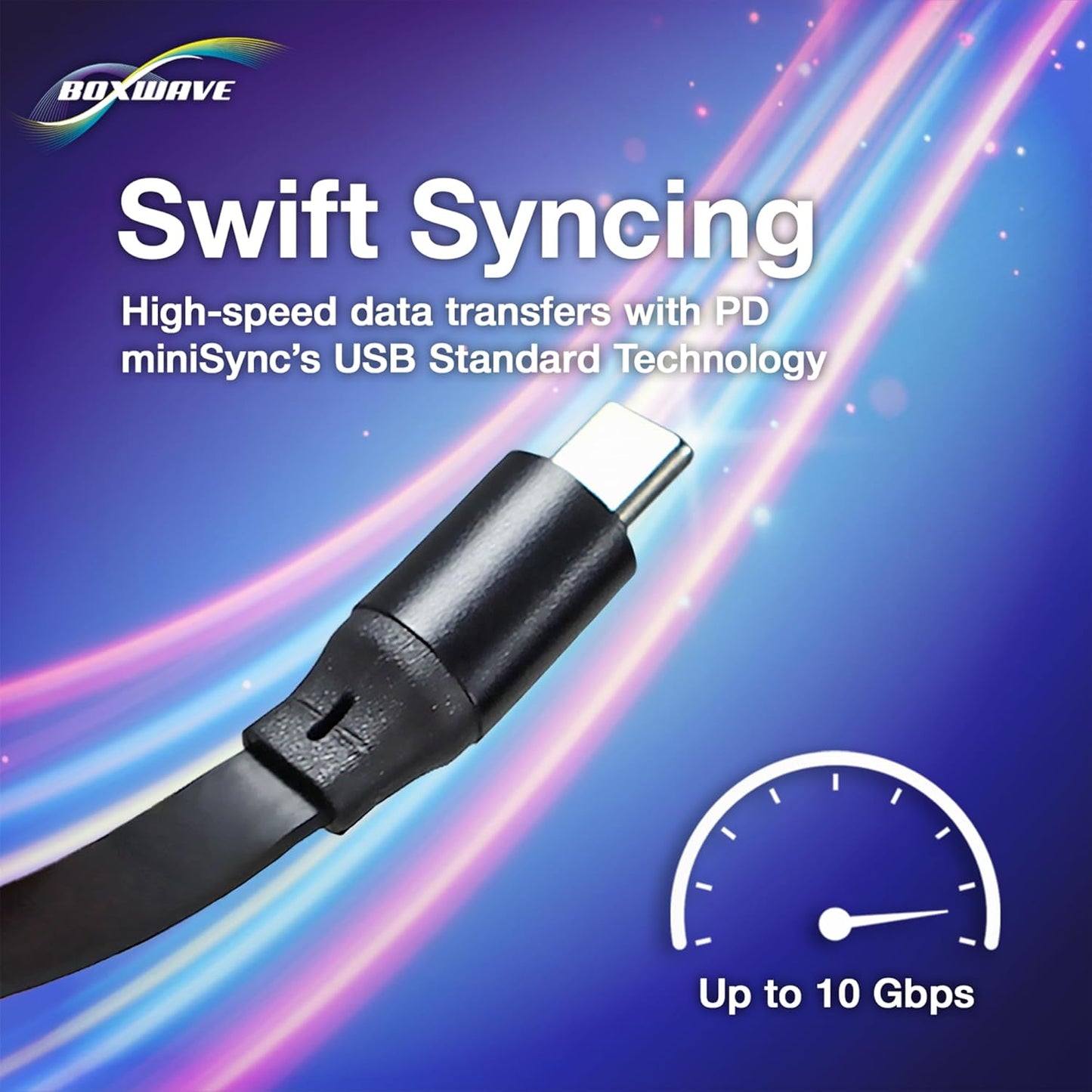 BoxWave TIMMKOO Q3E MP3 (240W), 240W Cable Compatible with Player with Bluetooth - PD miniSync Retractable PD Portable