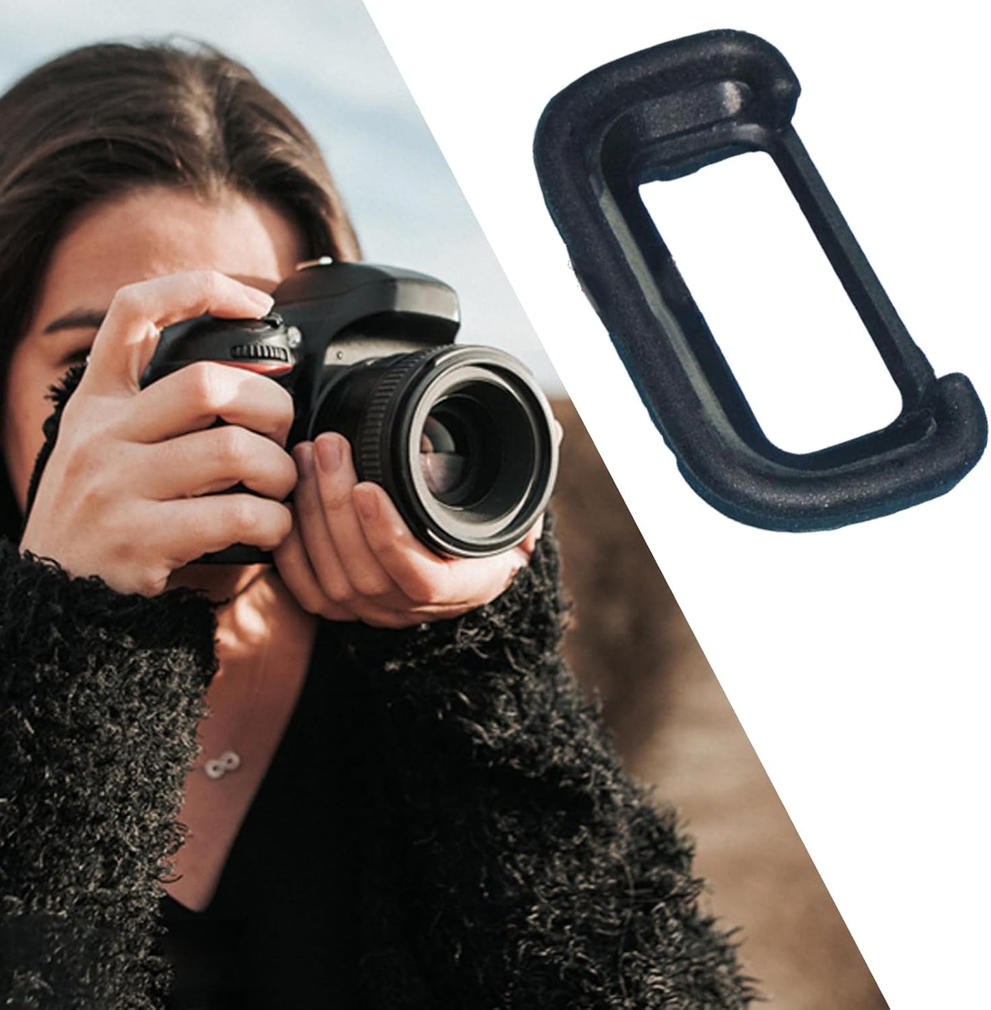 BOLOUY A6700/A7CR/A7CM2 Eye Cover Extended Camera Eyecup Viewfinder Protector for Cameras Enhancing Comfort and Focused