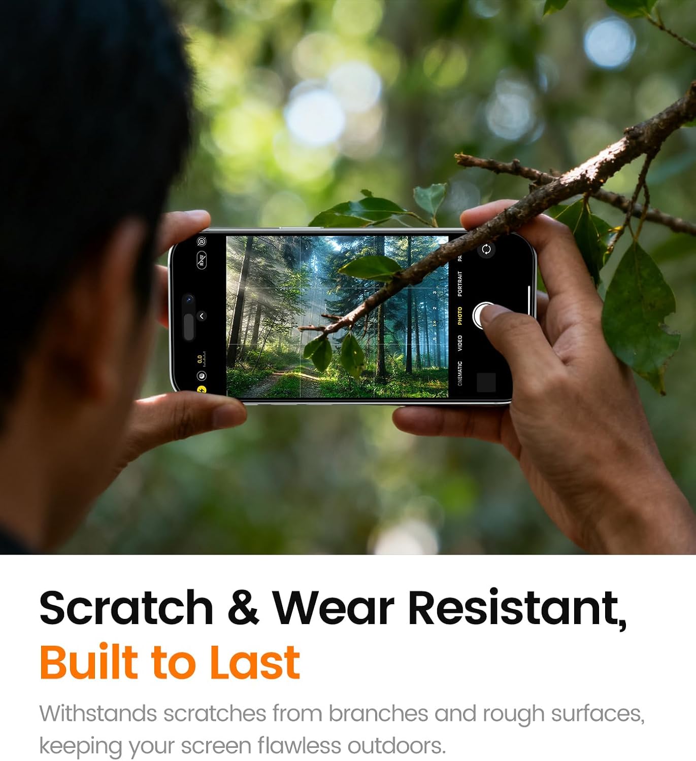 4 Pack 15 2-Pack Protector[99.99% Clear][9H Touch][Anti-fingerprint],4+2 iGluz for iPhone Screen Protector with Camera