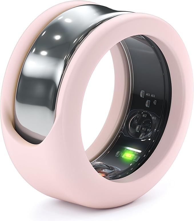 Rinfit Smart Ring Protector - Silicone Ring Enhancer for Active Lifestyle and Gym - StyleFit U.S. Design Patent - Pink, Size 13