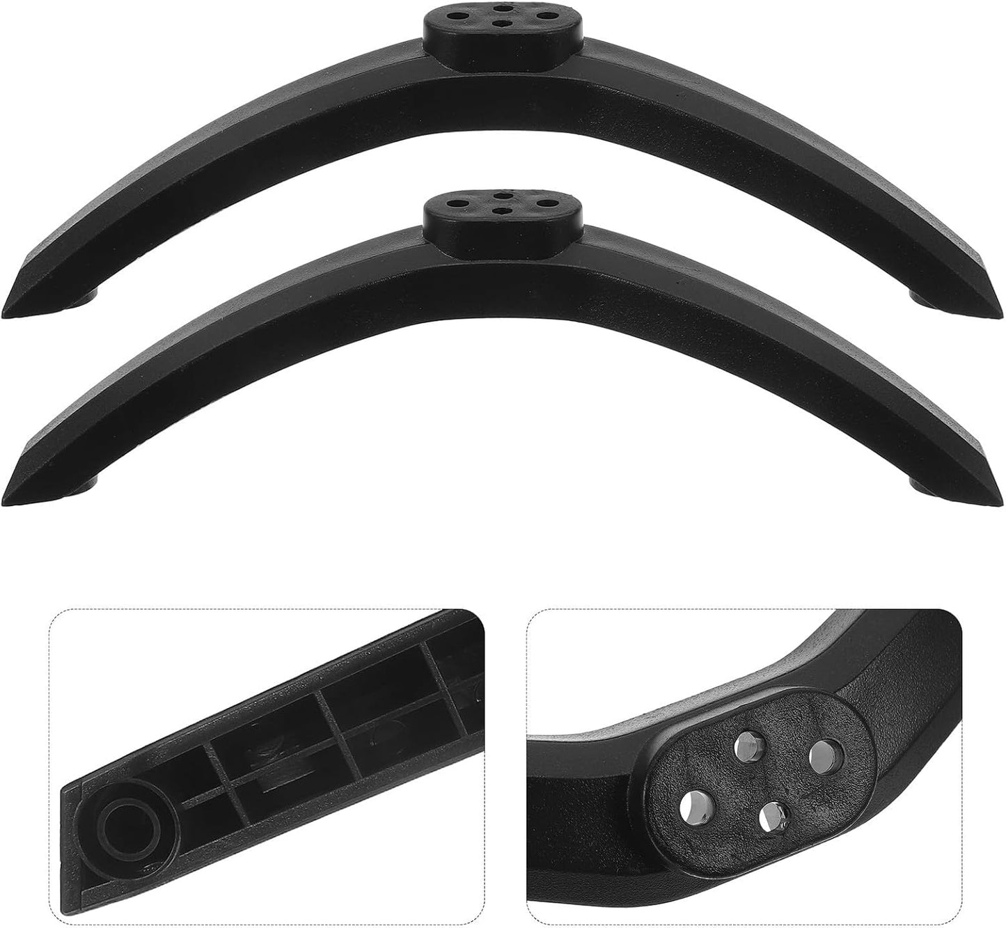 Vaguelly 1 Tv Stand Legs Replacement with Screws Pair Tabletop Tv Support Base Compatible Television Pedestal Feet