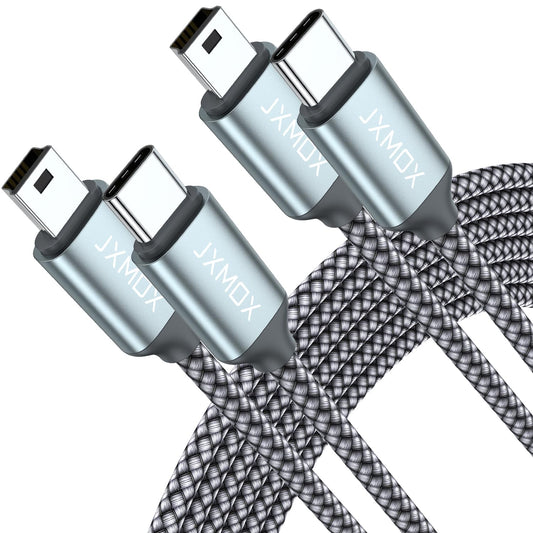 Cable,(3.3ft 2-Pack) 3+, PS3 MP3 JXMOX USB C to Mini USB Mini USB to Type C Cable Charging Cord for GoPro Hero
