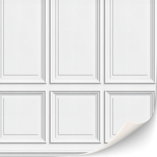 3 Sheets Self-Adhesive Wall Cladding for Dollhouse 1:12 Scale (Wood Paneled Wall (Renaissance))