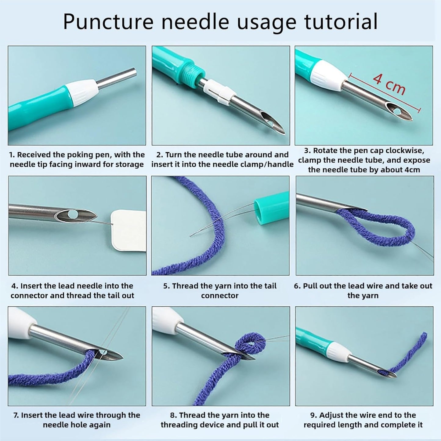 Punch Needle Kit for Beginners, Punch Stitching Kit for Adults, Needle Punch Kits for Adults, Squirrel Holding a Pine Cone, DIY Embroidery Set for Art Crafts & Festival Decoration