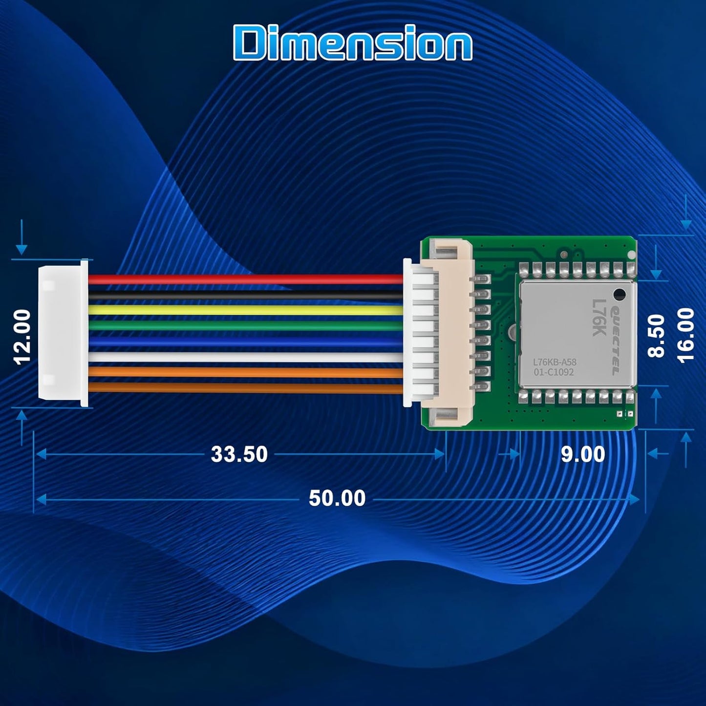 Meshnology L76K ESP32 V4 T114, GNSS GPS Module for LoRa Mesh Node High Position Accuracy Low Power Consumption Data