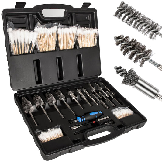 BELIFLY Professional Diesel Injector Seat Brush Cleaning Kit 8090S on Cylinder Heads Stainless Steel