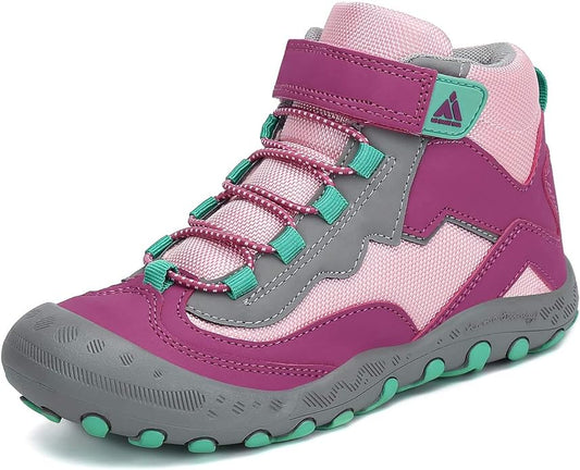 Mishansha Kids Hiking Boots Toddler Girls Boys Hiking Shoes Water-Resistant Anti-Collision Non-Slip Athletic Outdoor Trekking Boots