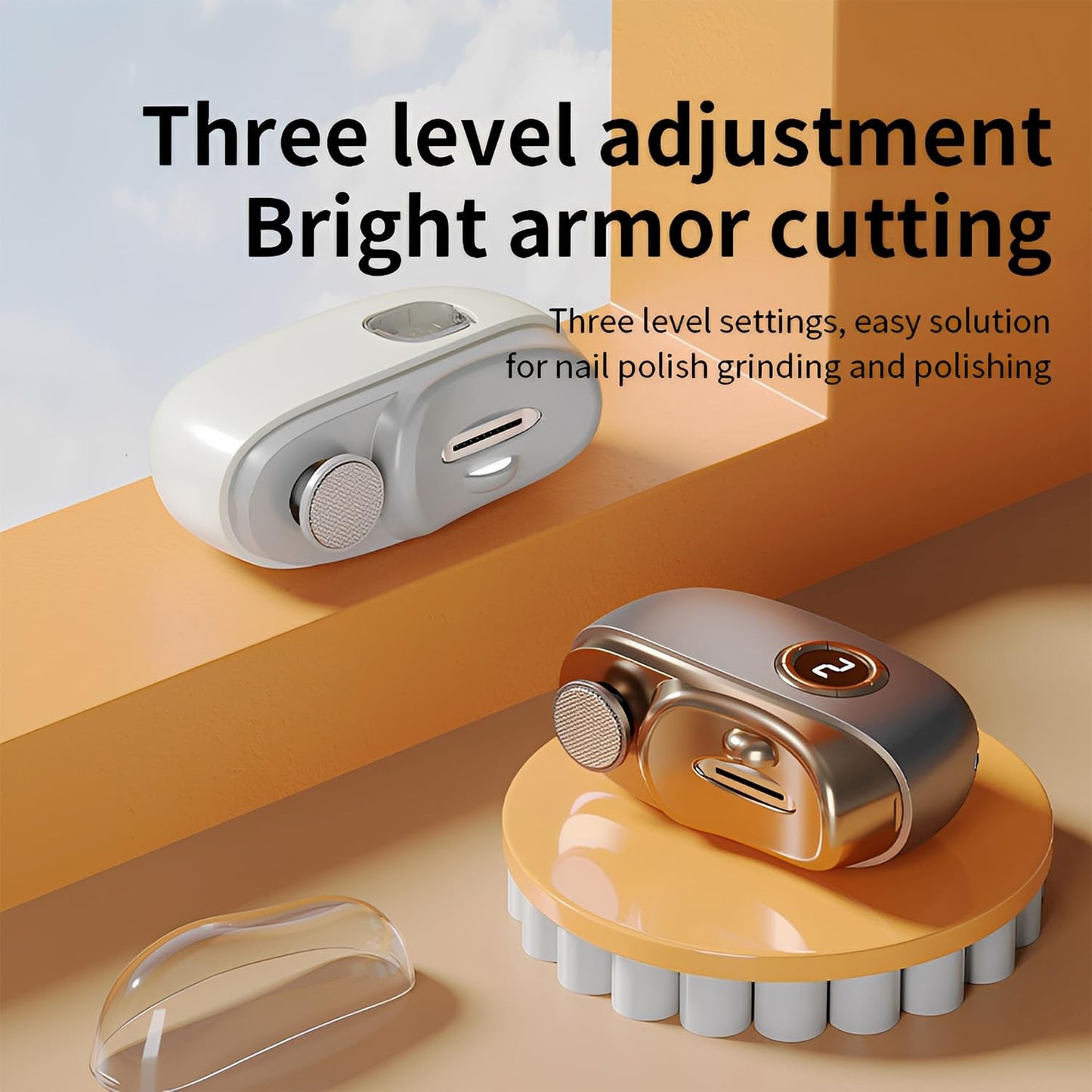3-in-1 Automatic Electric Nail Clippers with Display, LED Light & Storage Toenail Clippers, Polishing Smart Electric Nail Trimmer, 3 Speeds Nail Cutter for Seniors, Men, Adults Pink
