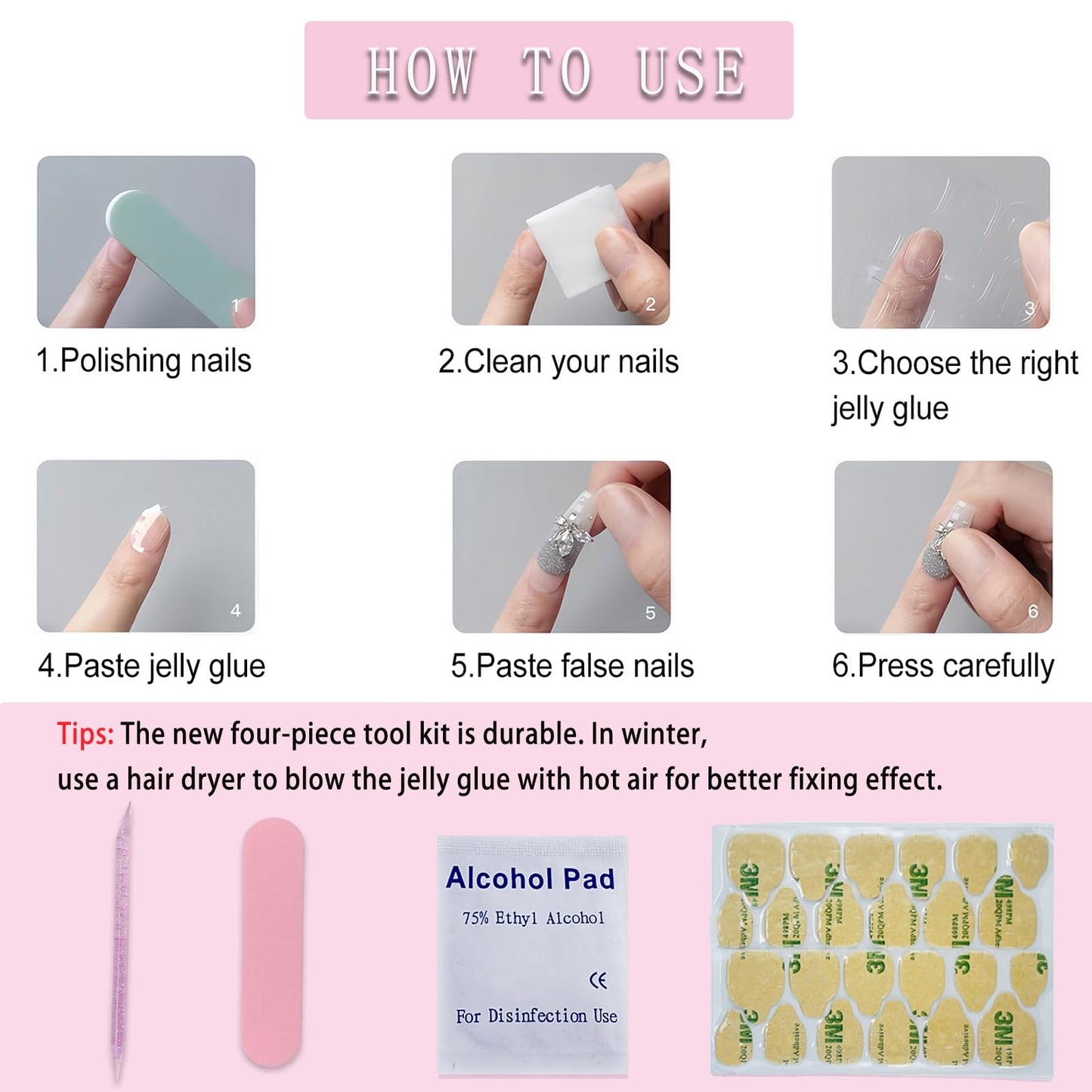Blue and White Plaid Press on Nails Short Square Fake Nails Green Plaid False Nails Blue and White Acrylic Stick on for Women and Girls Simple and fresh Daily DIY Nails Decoration 24Pcs