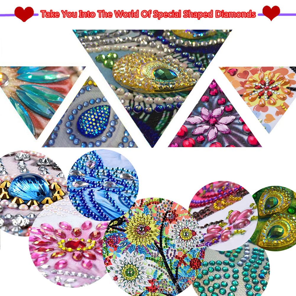 Sulunmo Diamond Art Hanging Kit, Acrylic Diamonds Art Painting Pendant for Adults, DIY Gem Painting Board Kit for Window Door with Crystal Drills(Cactus Pot-184)