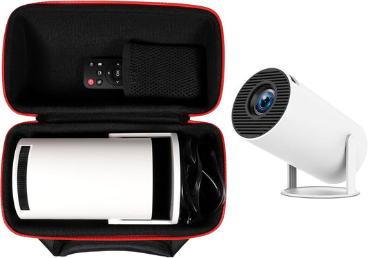 Case for Mini projector compatible with Alwtniet, PANSEBA, travel organizer for mini projector, remote controller