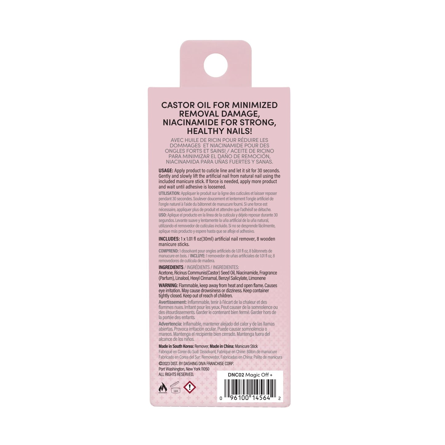Dashing Diva GelXtend Design & Removal Kit - Nail Tips & Magic Off+ Remover - Acrylic Nails with LED Glue - Lasts Up to 14 Days - Press On Remover with Niacinamide and Castor Oil - Ballet Beauty