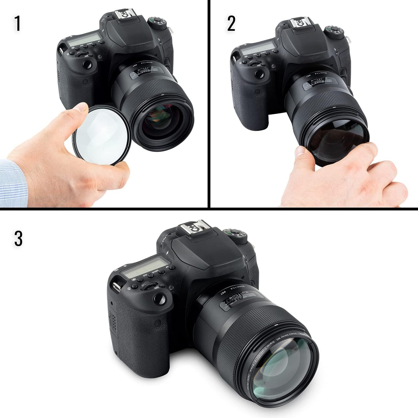 Ultimaxx 5 Set +1 +2 +4 +10 (49mm) Universal Piece Multi Coated HD Macro Close Up Lens Filter Kit for Canon Nikon Sony