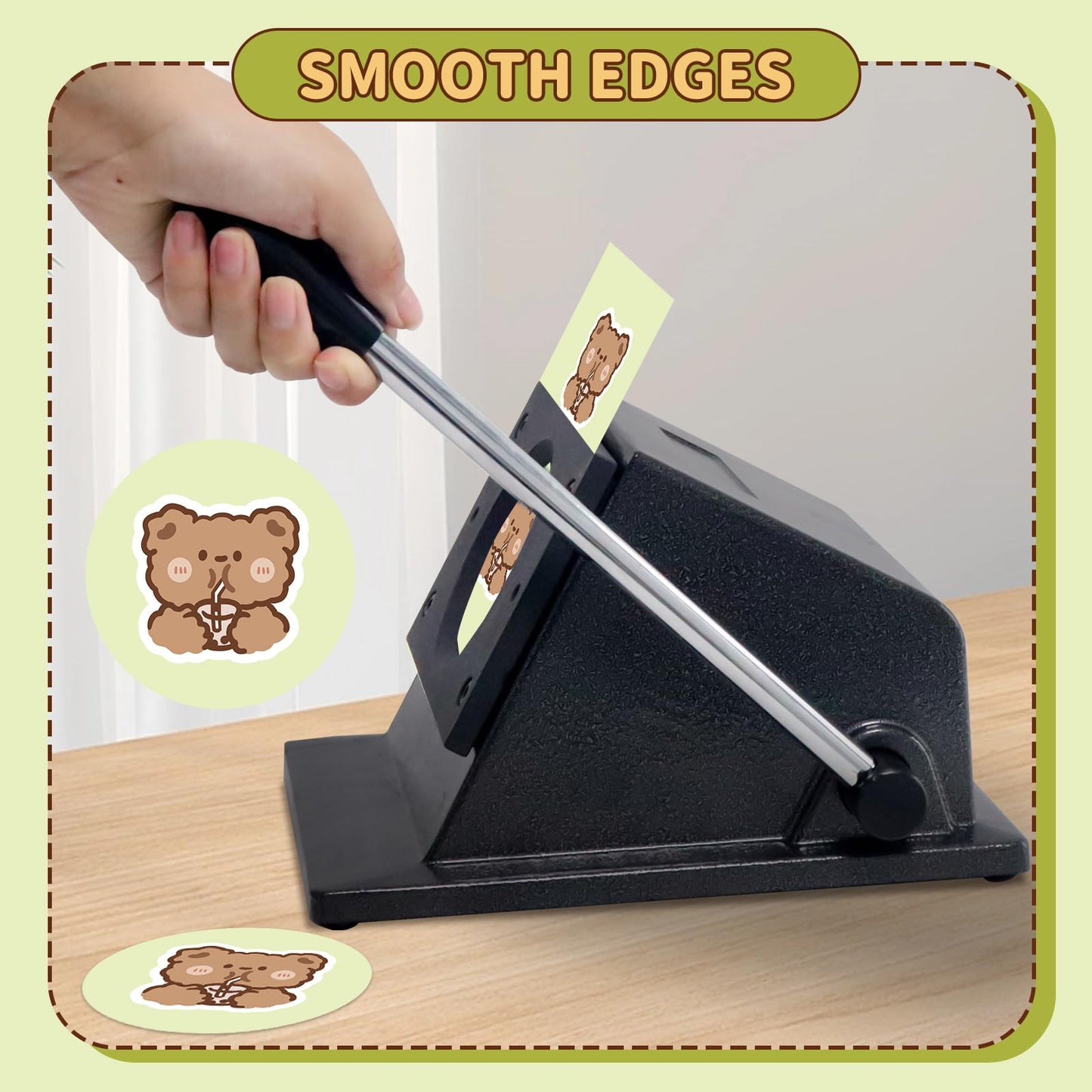 2.28" 58mm Button Paper Cutter, 2.75”/70mm Diameter Circle Cutter Circle Punch, Round Paper Cutter, 70mm Die Cut Machine for Making 2.28" 58mm Buttons DIY Badge Making（2.75”/70mmCutting Diameter ）