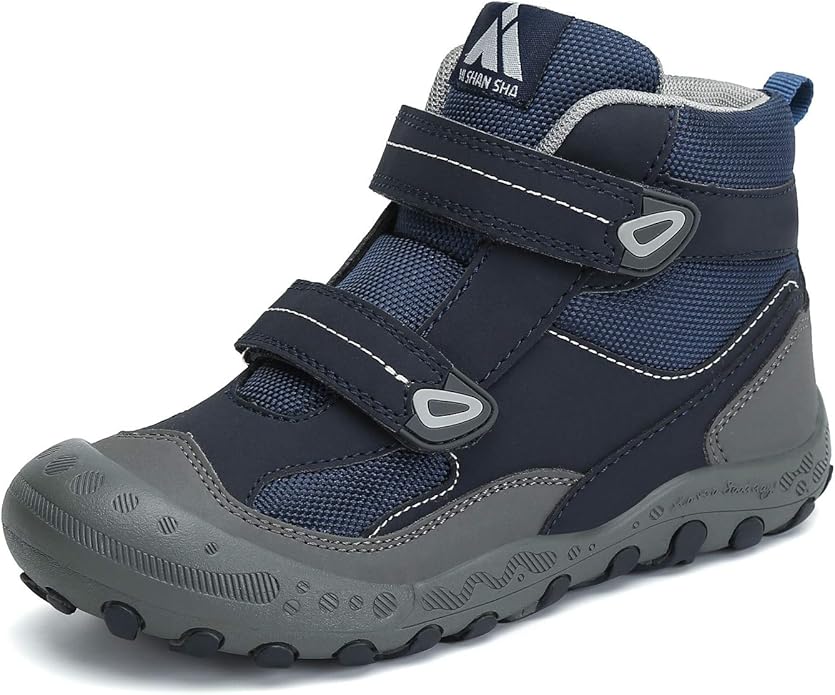 Mishansha Kids Hiking Boots Toddler Girls Boys Hiking Shoes Water-Resistant Anti-Collision Non-Slip Athletic Outdoor Trekking Boots