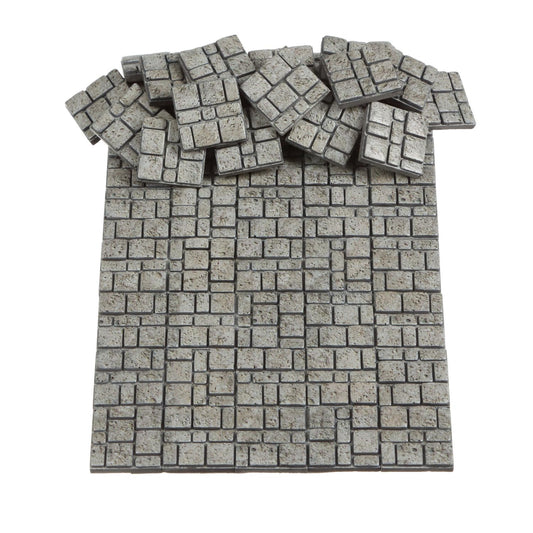 Dollhouse Flooring, Miniature Pavement Bricks, 1/12 Scale Accessories, Mini Bricks for Landscaping, 50pcs, REDUCIO!
