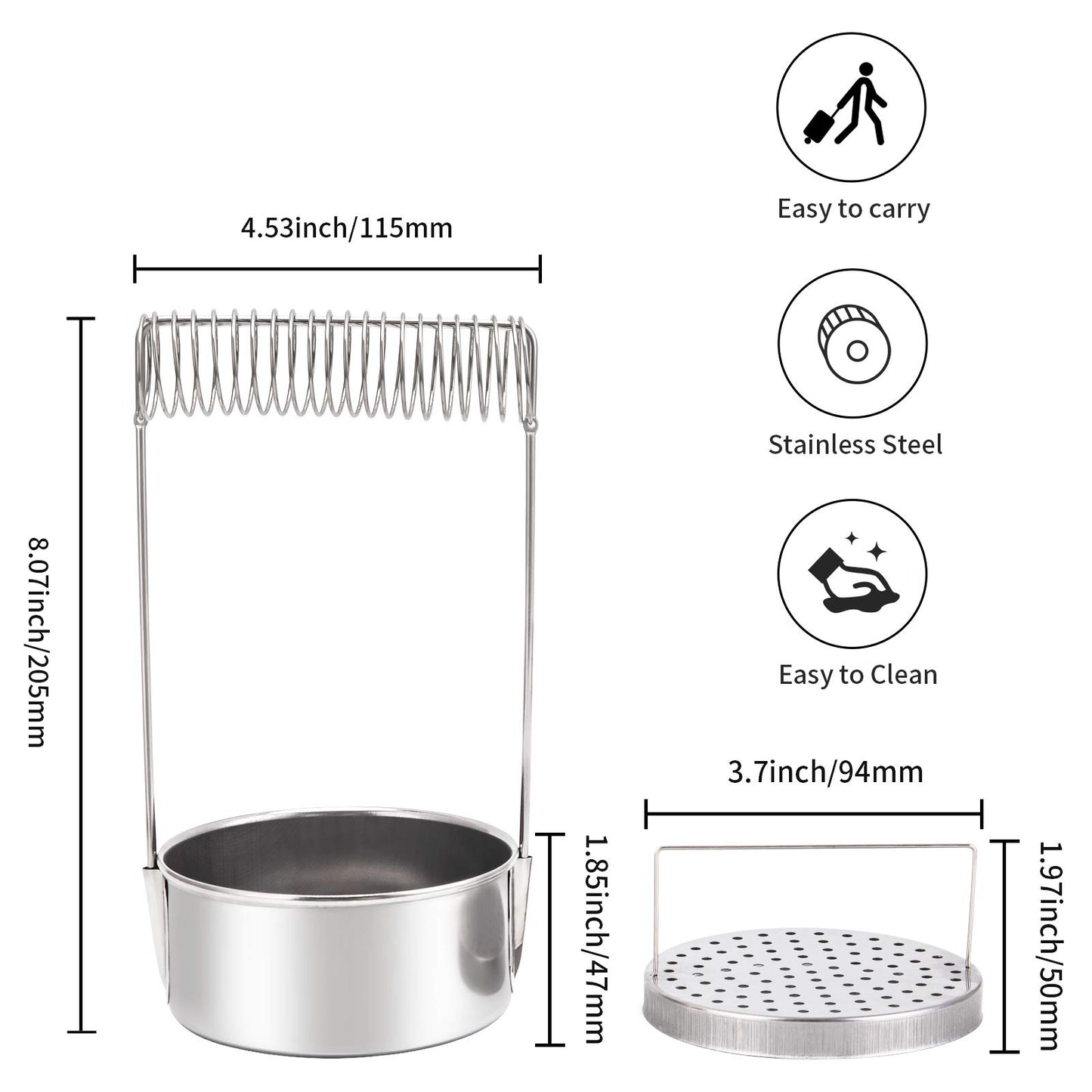 MyLifeUNIT Portable Artist Brush Washer, Paint Brush Cleaner with Wash Tank & Removable Screen