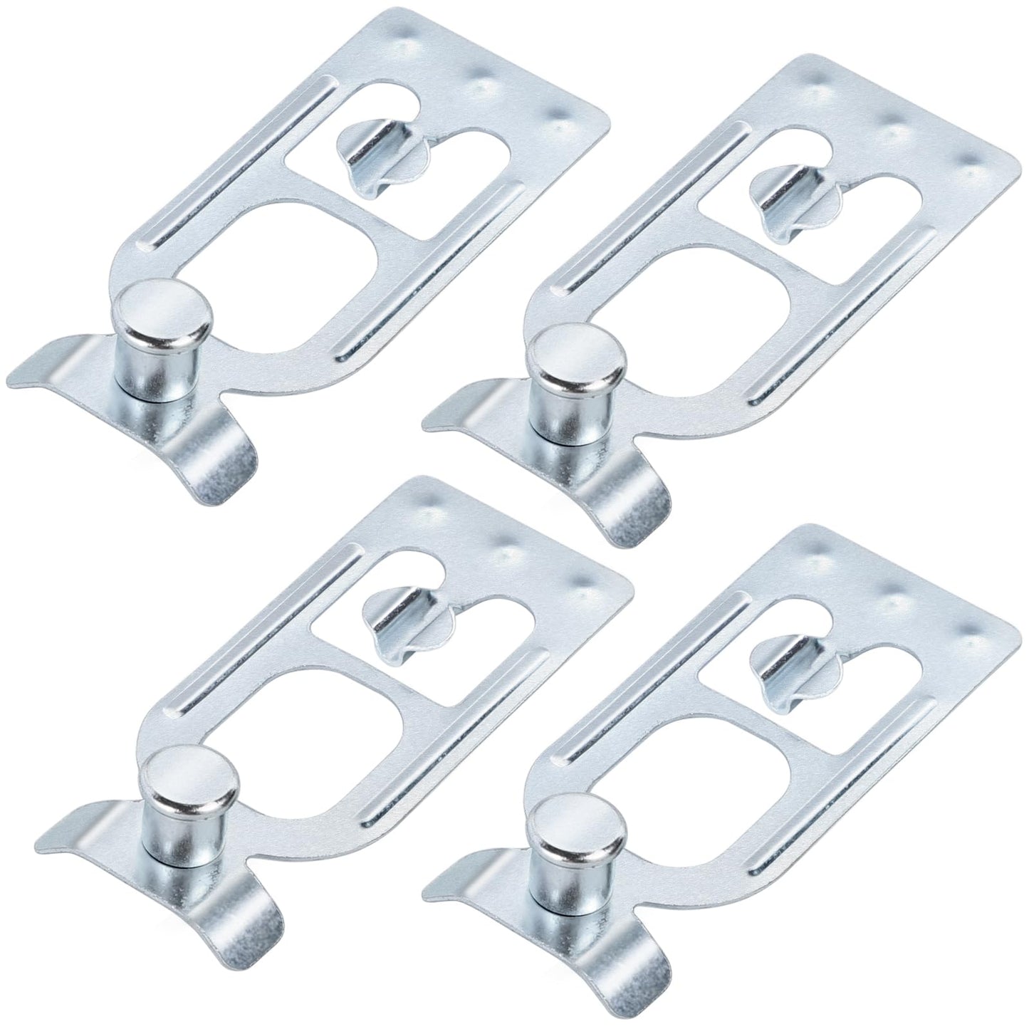 Teardrop Pallet Rack Safety Clip - Pallet Racking Beam Safety Clip Teardrop Connector for Spacerak, Steel King, Bulldog with Tear Drop Alignment Holes (100PCS)