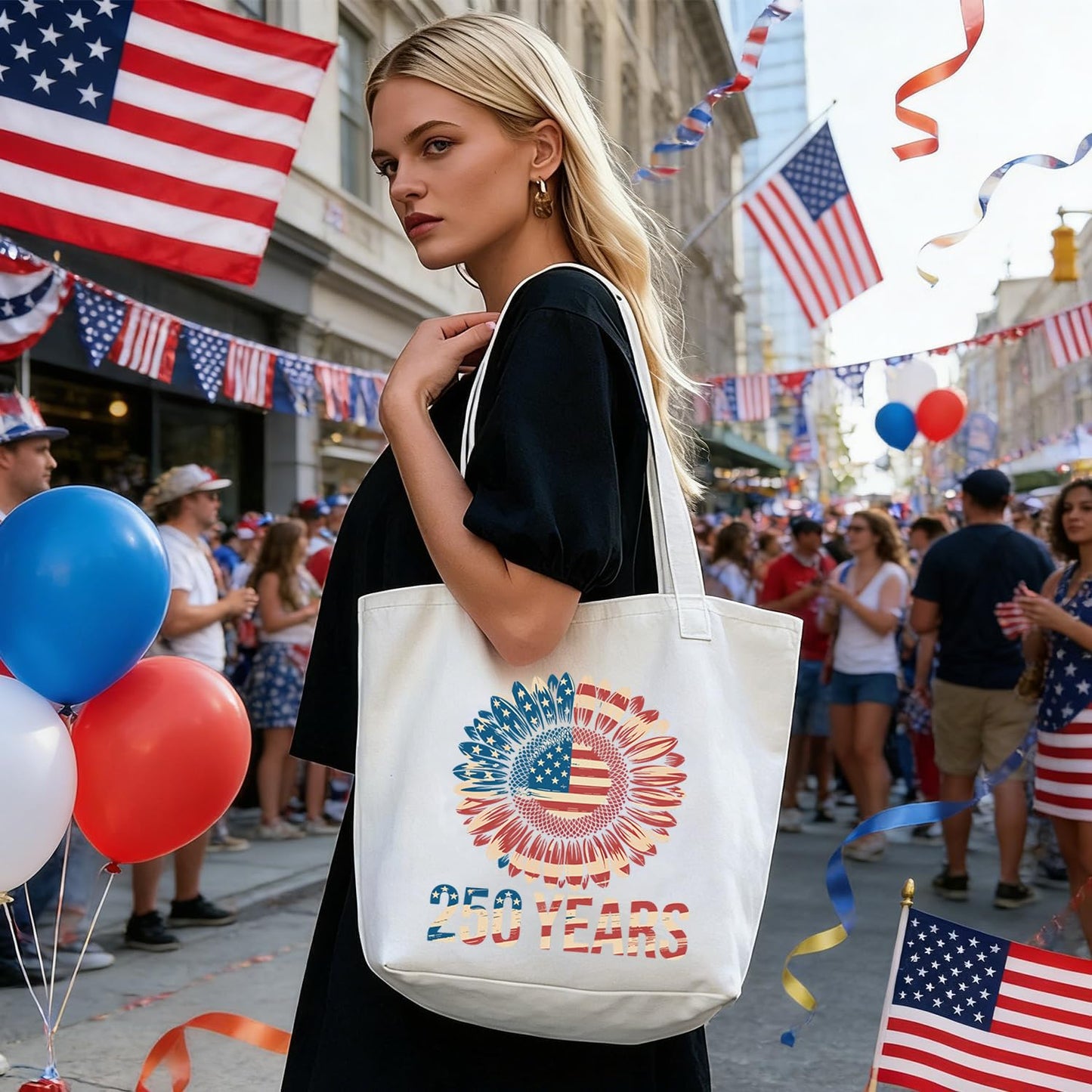 6 Sheets 250th Anniversary USA Iron on Patches Heat Transfer Independence Day Flower and USA Flag Designs 4th of July DTF Transfers Vinyl Stickers Supplies for T-Shirts Bags Clothes DIY Craft Decor