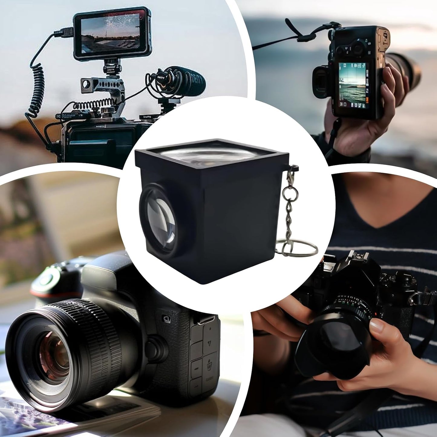 Generic 3D Waist Level Finder - Printed Bright Viewing Screen,External Camera Optical Waist Level Viewfinder |