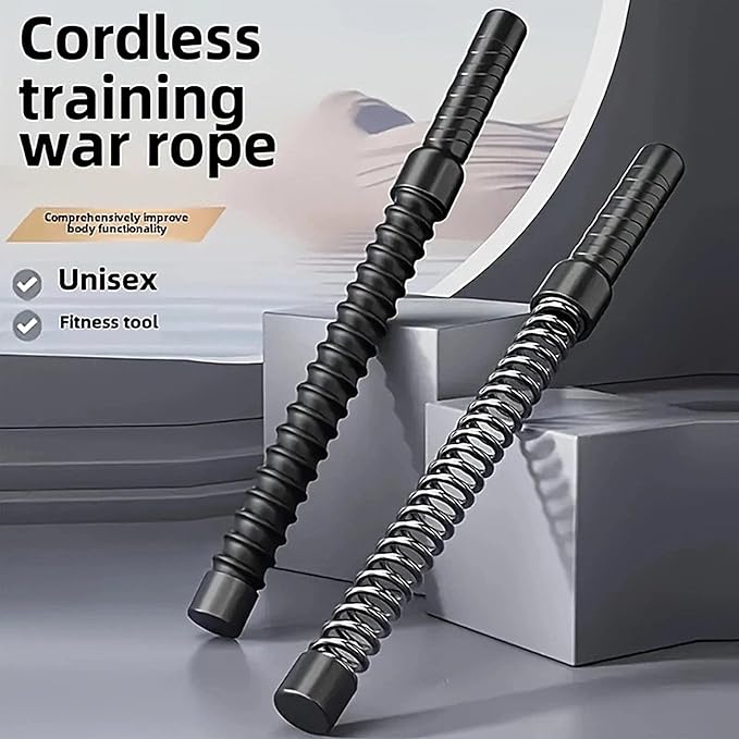 2pcs Ropeless Battle Ropes for Home Gym, Lightweight Battle Rope for Fitness Beginners, Durable Exercise Ropes for Home Workout