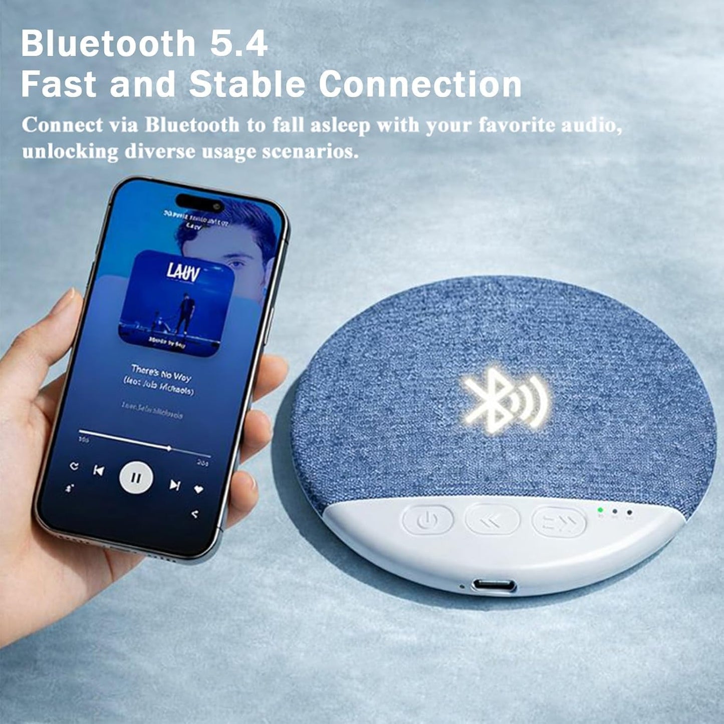 Generic 6.0 (2pcs) Ultra-Thin Bluetooth Pillow Speaker with Bluetooth - Bone Conduction Technology, Sleep Pillow