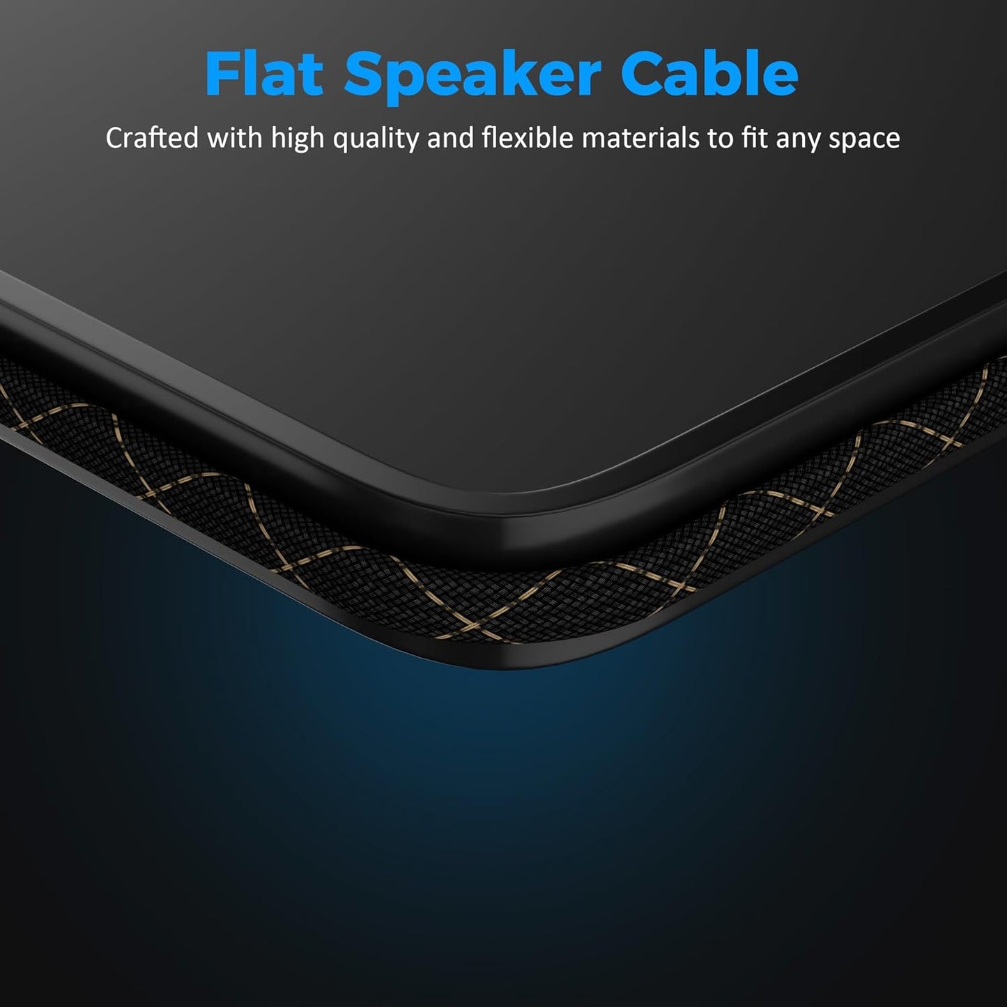 Mygatti 14/2 35 14AWG 2 Speaker Wire Feet, Gauge Speaker Cable, Direct Burial, Durable Nylon Braided, in Wall