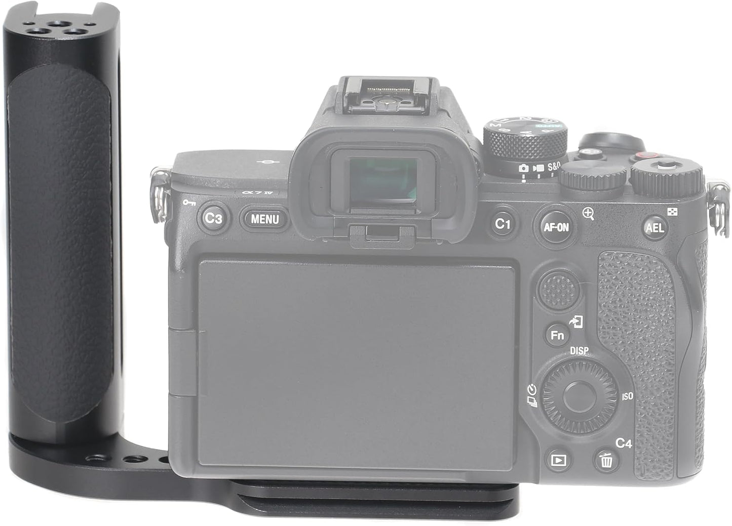 JLWIN 2nd 1/4"-20 Universal Camera L-Type Bracket Holder with Side Handle Grip, Quick Release Grip for DSLR/Mirrorless