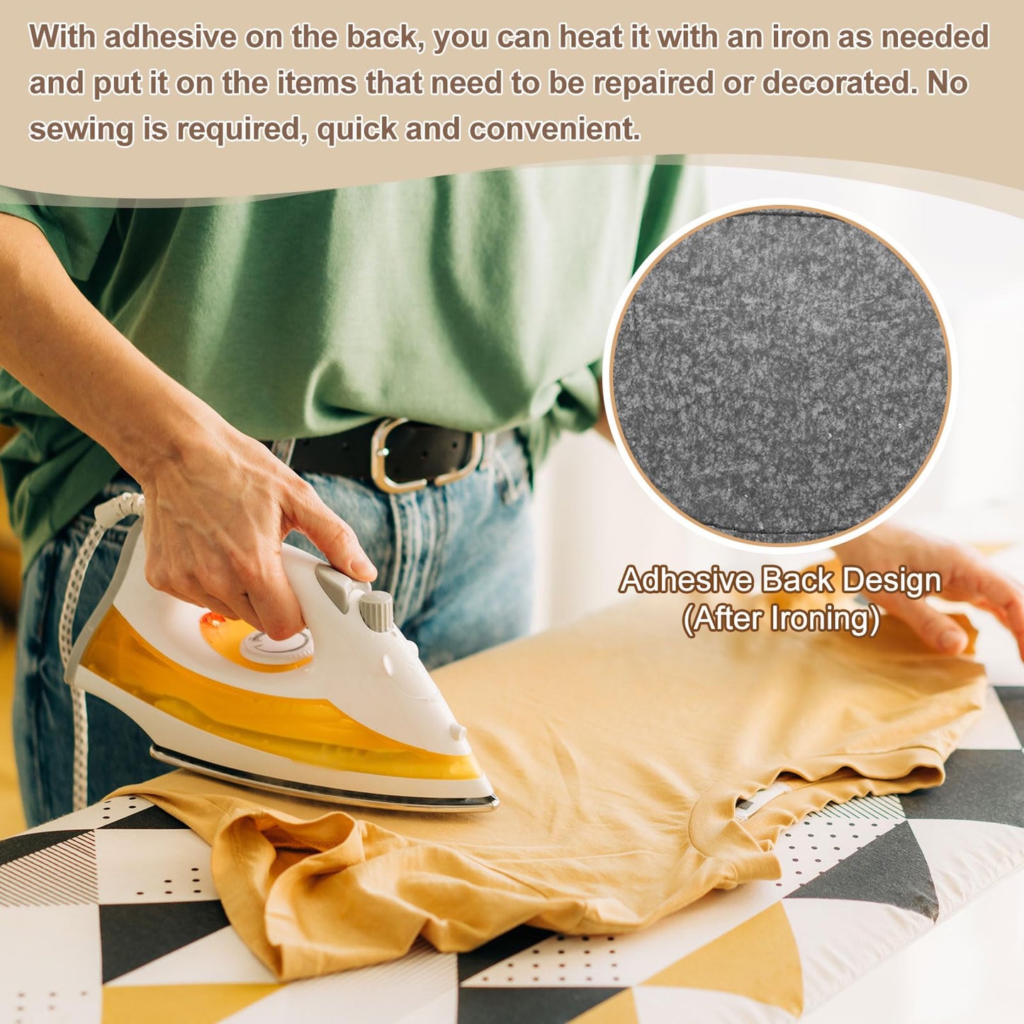 MECCANIXITY Blank Leatherette Patches, 3x2 Inch Rectangle Faux Leather Hat Patches with Adhesive Iron-on Heat Press Laserable Rustic for Hats DIY Fabric Repair Sew(Beige, Pack of 25)