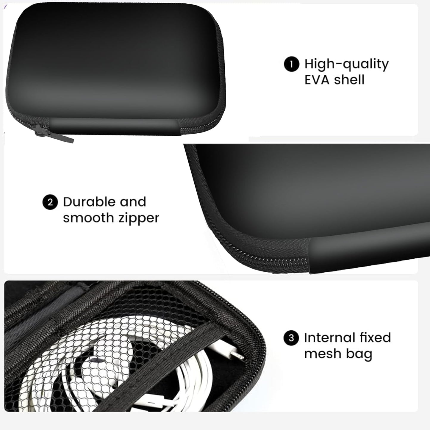 Lamshaw MP3 H10 4" MP3 Compatible with MECHEN Player Case, Durable EVA Carrying Case, Shockproof & Lightweight