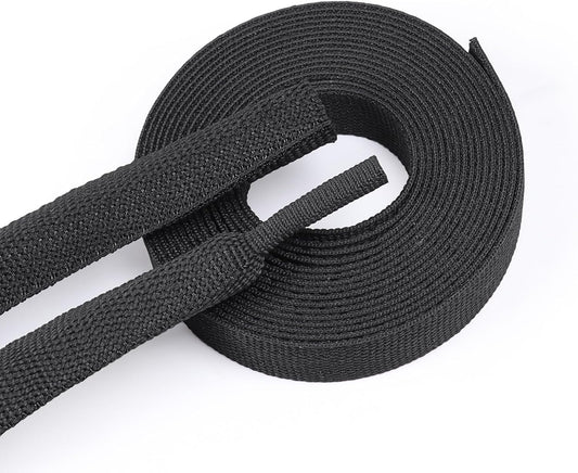 BuyUneed 2:1 (1/2" 16ft) Braided Sleeving Shrinkable Fabric Heat Shrink Tubing- Abrasion Protection Flexibility Wiring