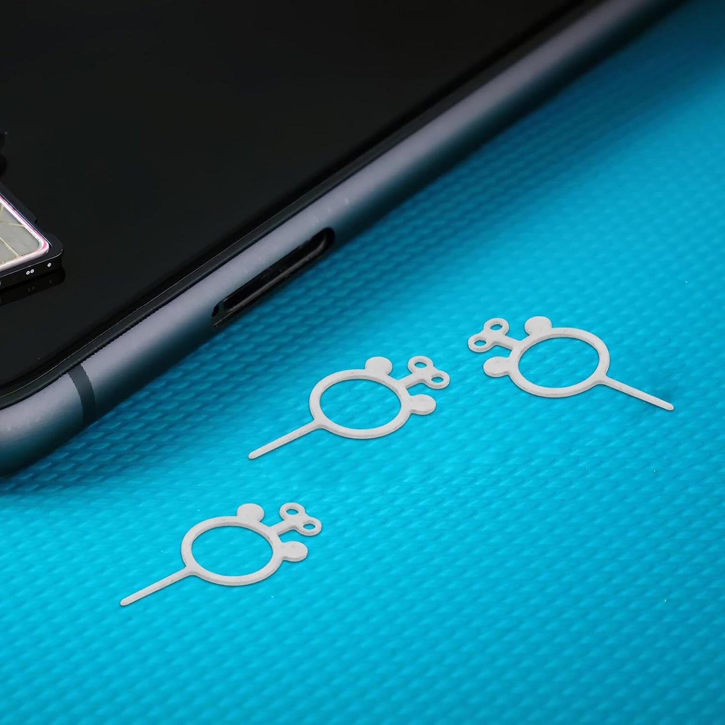 400pcs Set Holibanna Sim Card Removal Pins and Phone Sim Card Tray Ejector Tools Metal Pins for Smartphones and Tablets