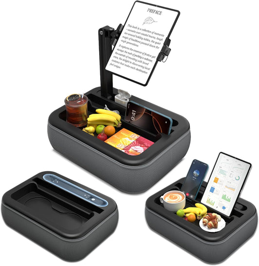 V-Hold 4.7-11 Tablet Pillow Stand, Kindle Pillow Stand with Snack Bowl, Tablet Holder for Lap in Bed for iPad & Cell